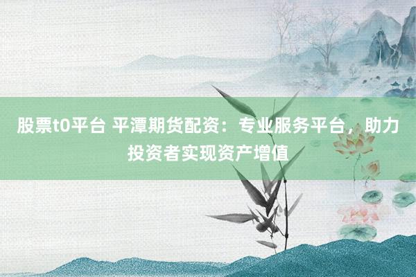 股票t0平台 平潭期货配资：专业服务平台，助力投资者实现资产增值