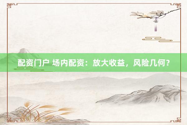 配资门户 场内配资：放大收益，风险几何？