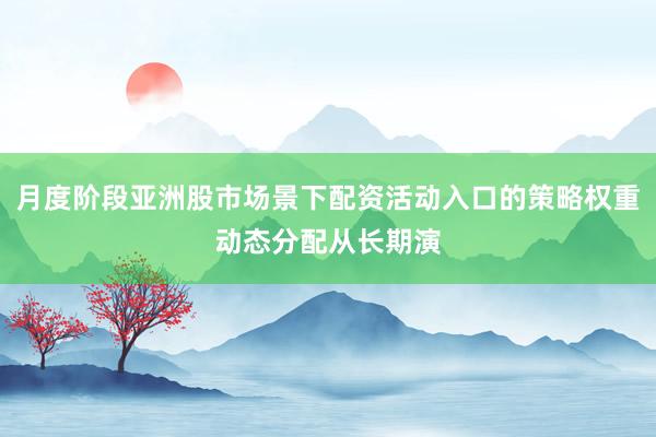月度阶段亚洲股市场景下配资活动入口的策略权重动态分配从长期演