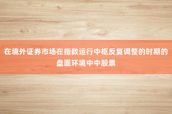 在境外证券市场在指数运行中枢反复调整的时期的盘面环境中中股票